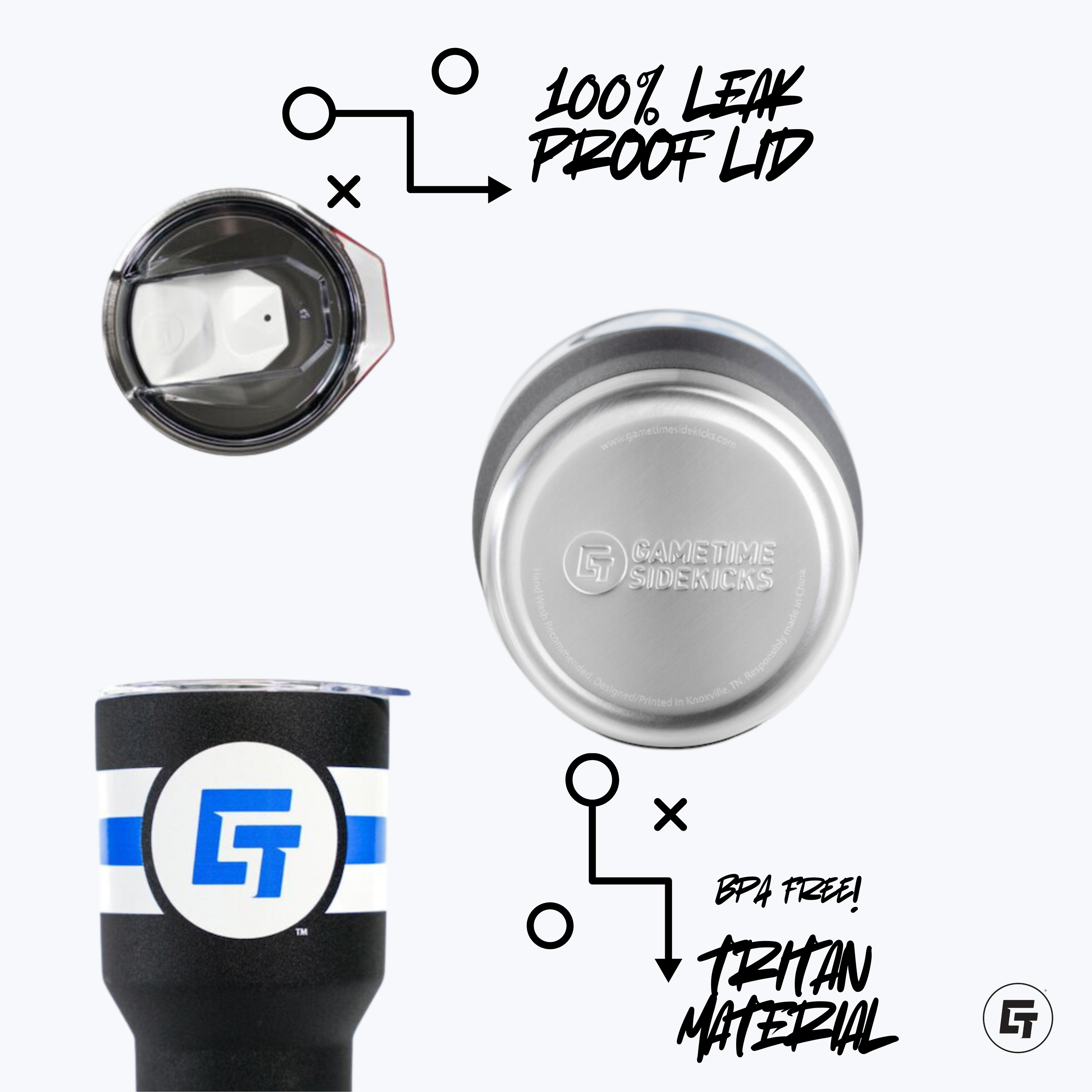 Florida Freeze 30oz Light Blue Tumbler