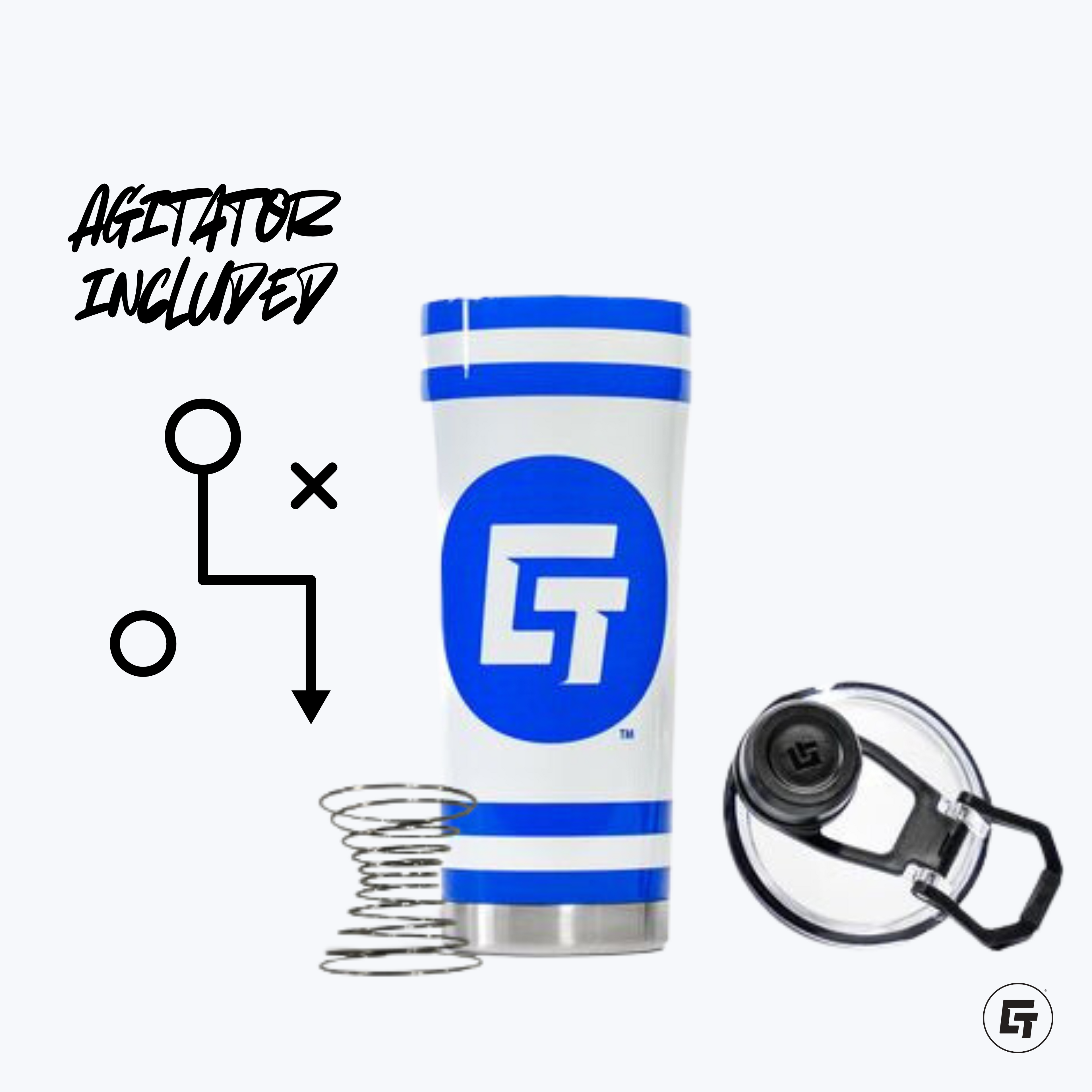 Florida Freeze White Shaker Bottle