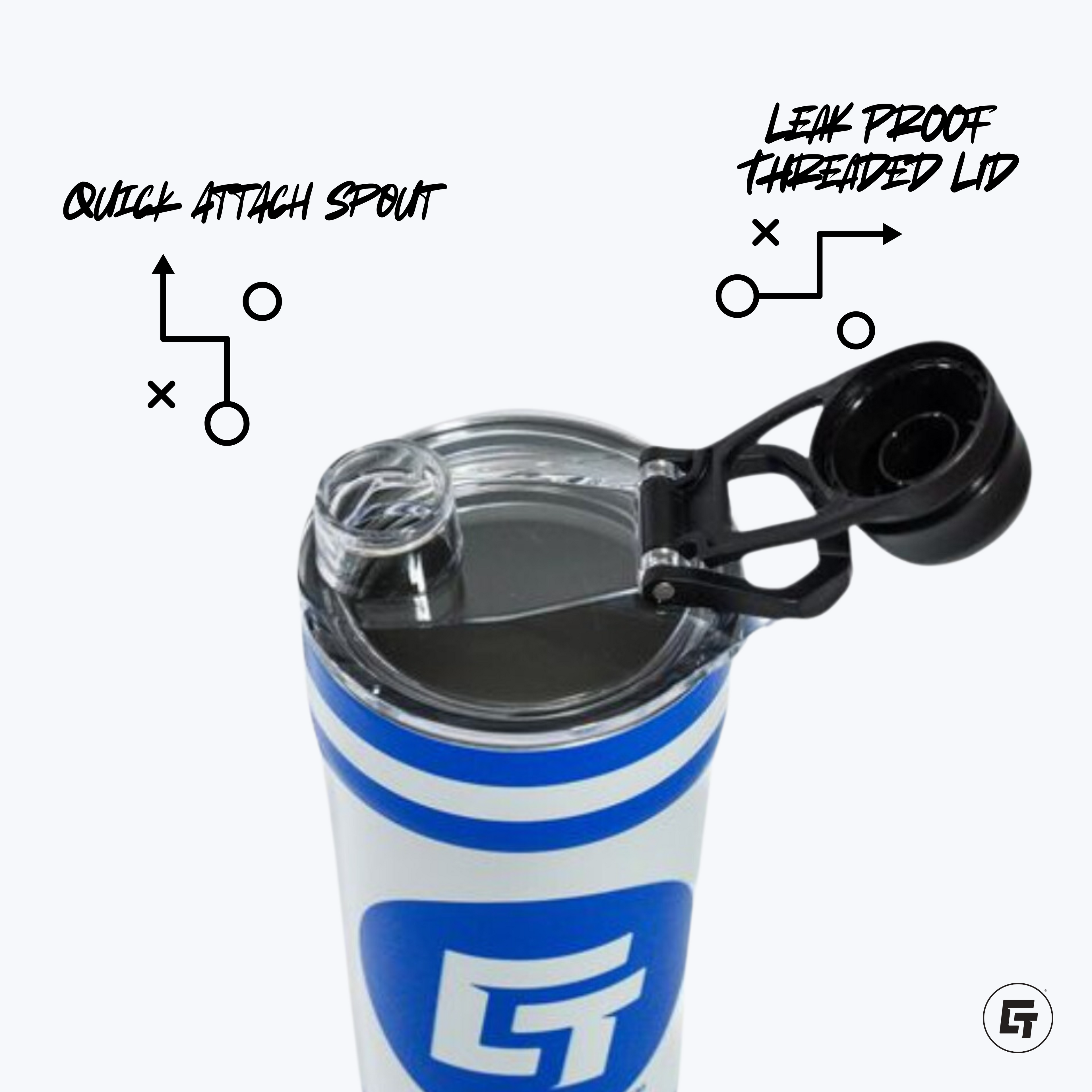Florida Freeze White Shaker Bottle