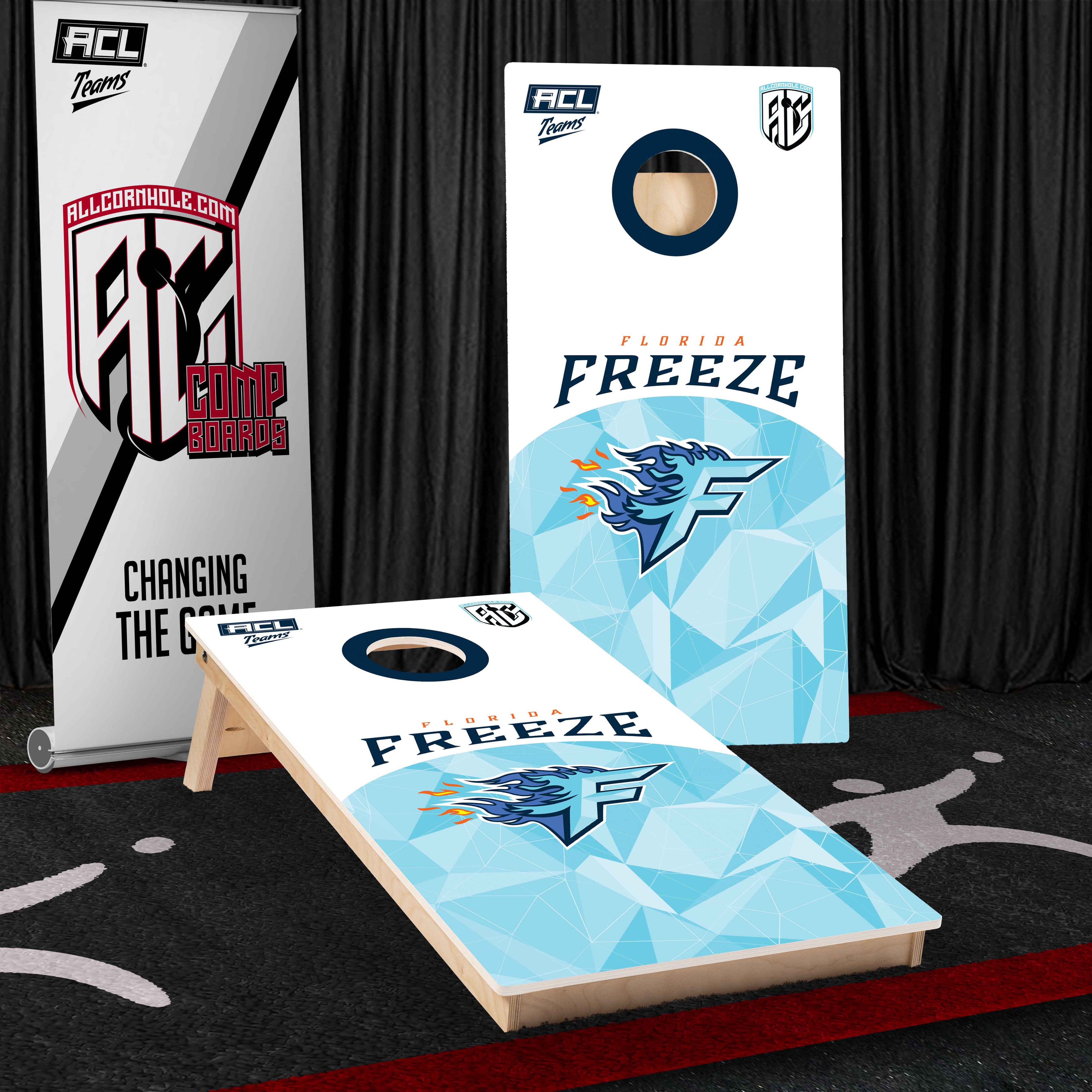ACL Teams Competitive Cornhole Board - Florida Freeze